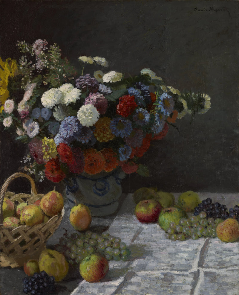 Elämä kukkien ja hedelmien kanssa - Claude Monet