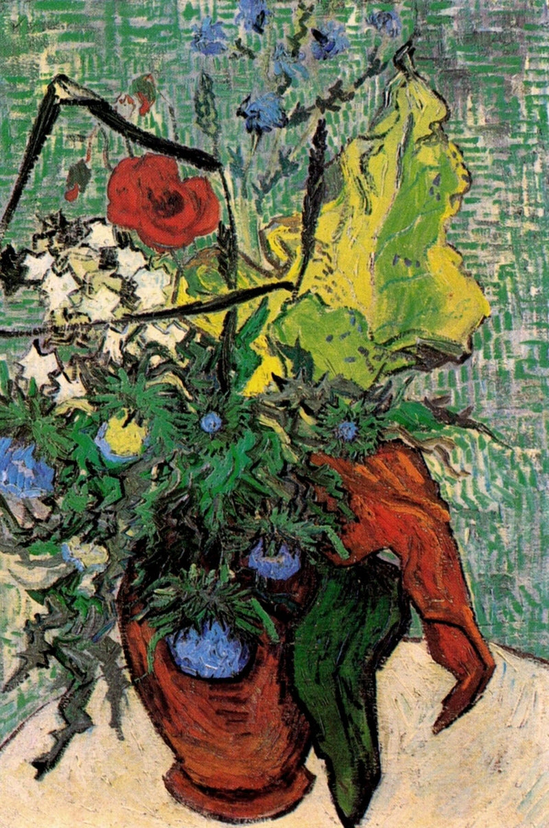 Villikukat ja ohdakkeet maljakossa - Vincent van Gogh