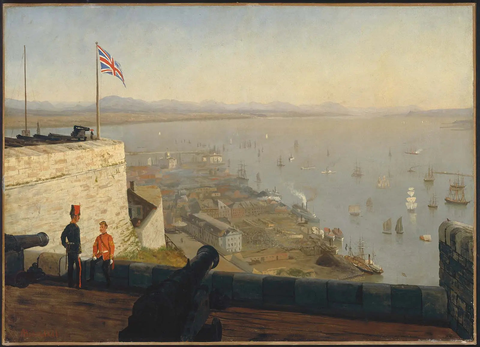 Fleuve Saint-Laurent depuis la Citadelle Québec - Albert Bierstadt - Alpha Reproduction