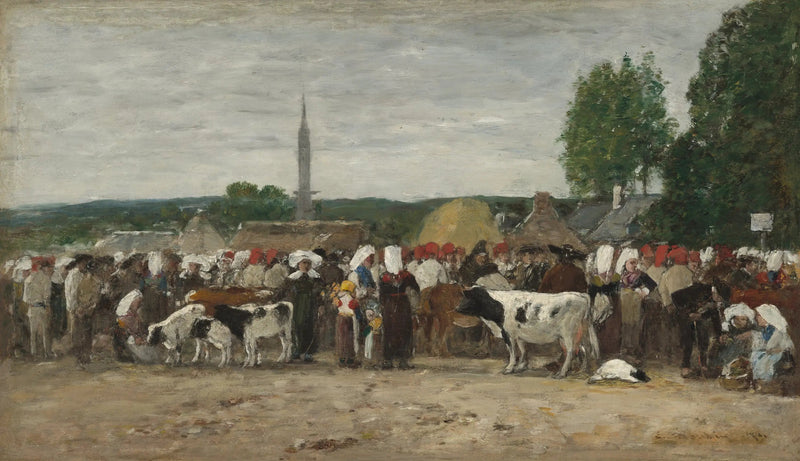 Foire Bretagne - Eugène Boudin
