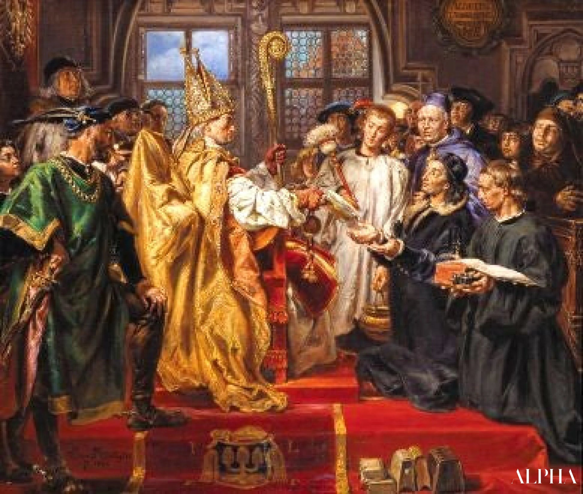 Lubrański Akatemian perustaminen Poznańissa - Jan Matejko - Korkealaatuiset taulujen ja maalauksien reproduktiot