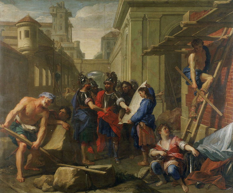 Saksan kaupungin perustaminen Tectosagien toimesta - Jean-Baptiste Jouvenet