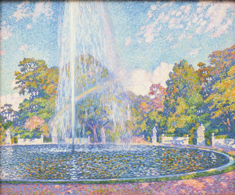 Fontaine au Jardin Sans Souci à Potsdam en 1903 - Théo van Rysselberghe