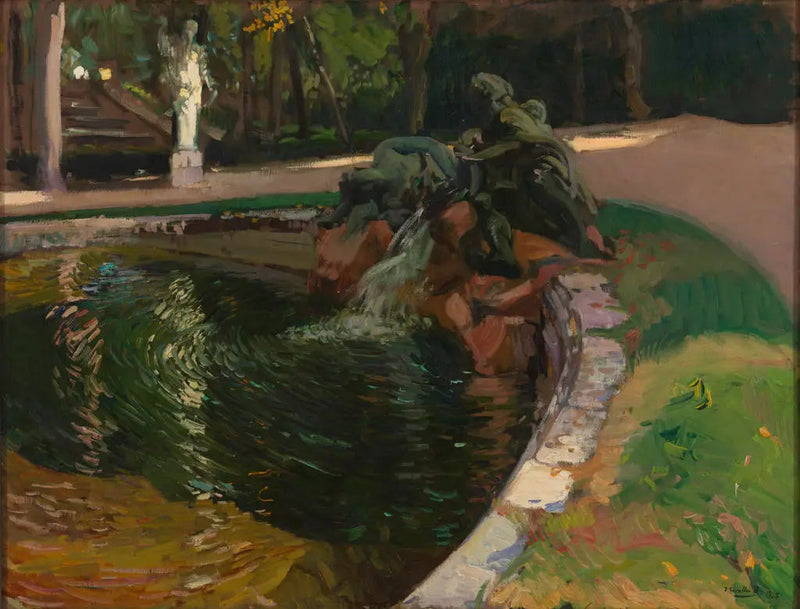Suvannon lähde metsässä, La Granja - Joaquín Sorolla