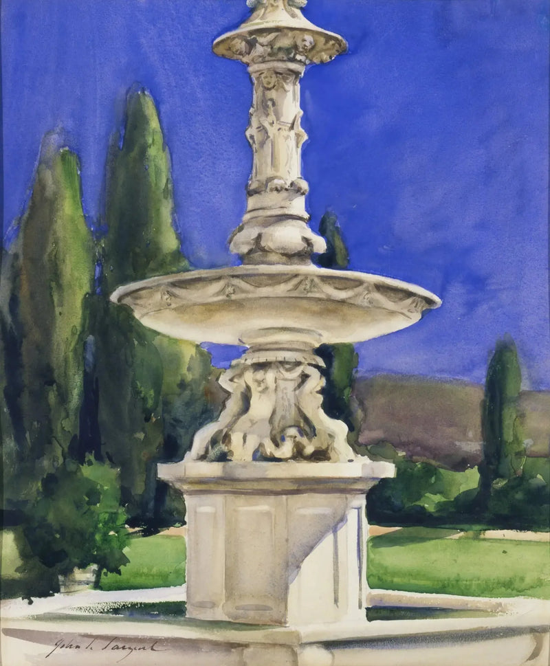 Marmori suihkulähde Italiassa - John Singer Sargent