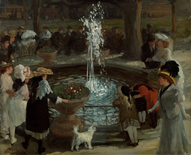 Fontainen sykkiö, Madison Square - John Sloan