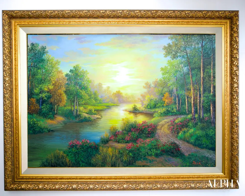 Forest and Rivers - Jeed | 90 x 60 cm Reproductions de tableaux à la peinture à l’huile