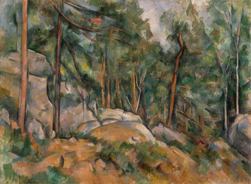 Metsäinteriööri - Paul Cézanne