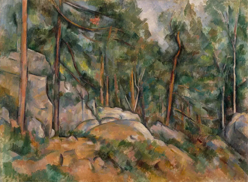 Metsäinteriööri - Paul Cézanne