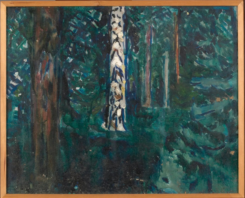 Koivuinen metsä - Edvard Munch