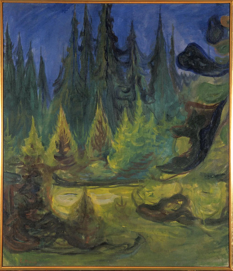 kuusimetsä - Edvard Munch