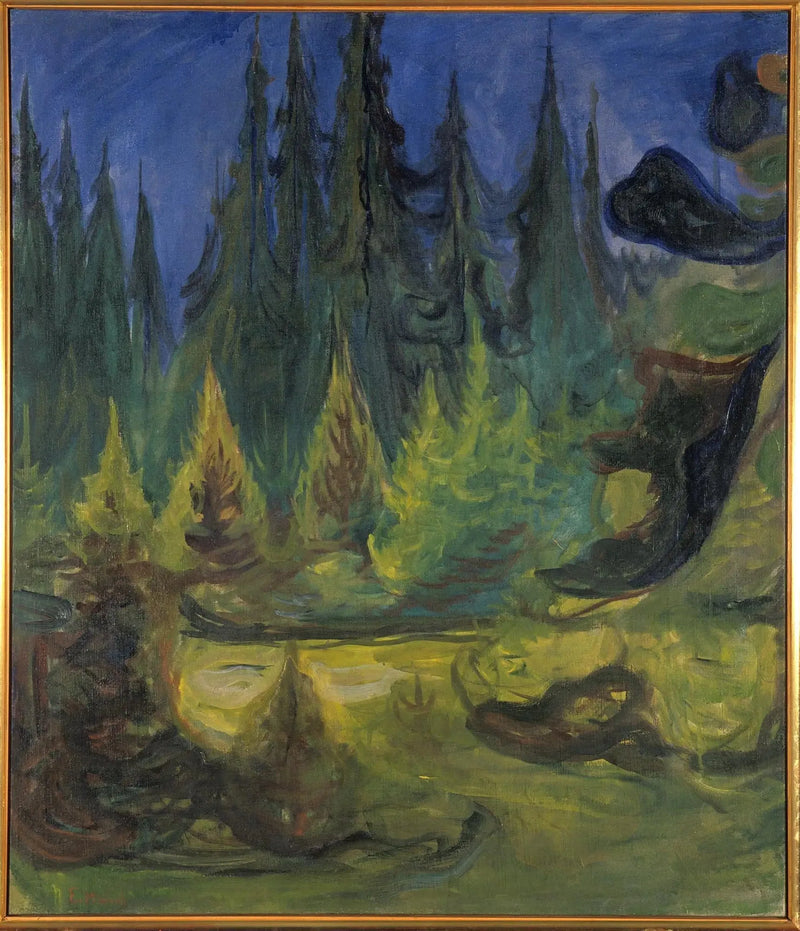 kuusimetsä - Edvard Munch