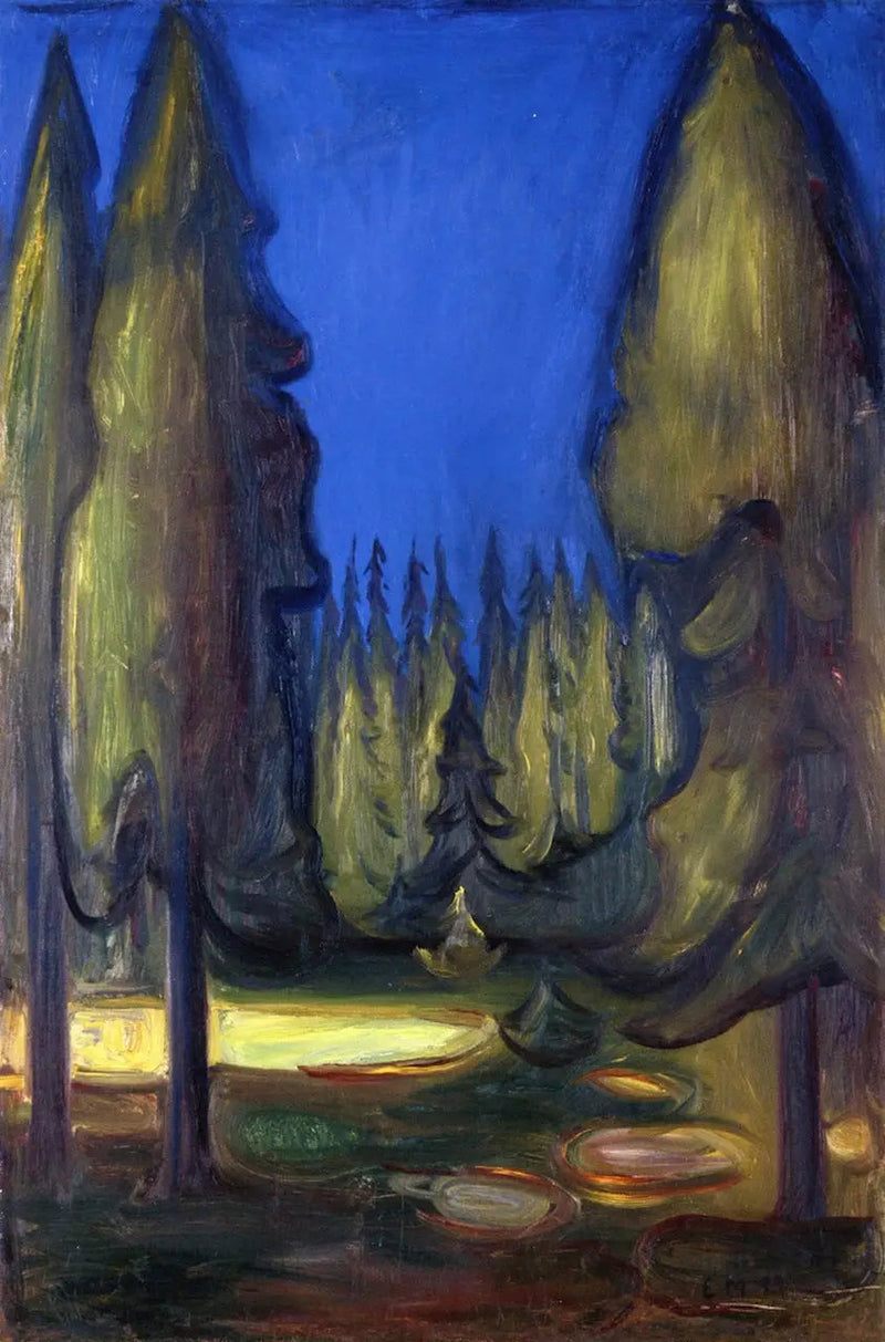 kuusimetsä - Edvard Munch