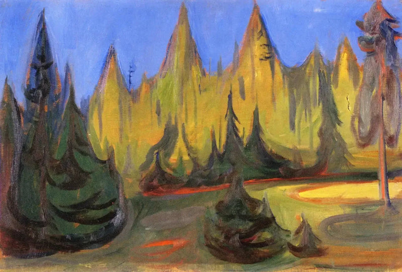 kuusimetsä - Edvard Munch