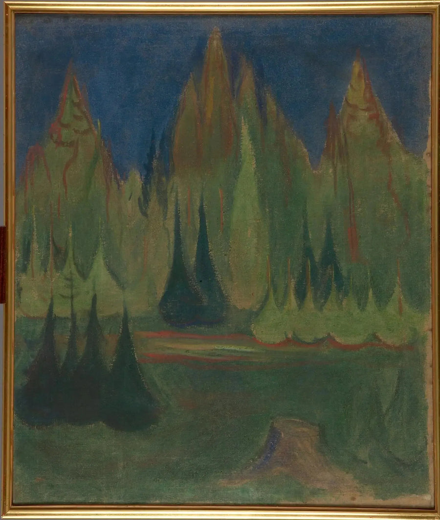 kuusimetsä - Edvard Munch