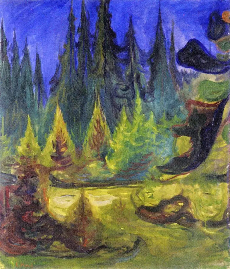 kuusimetsä - Edvard Munch