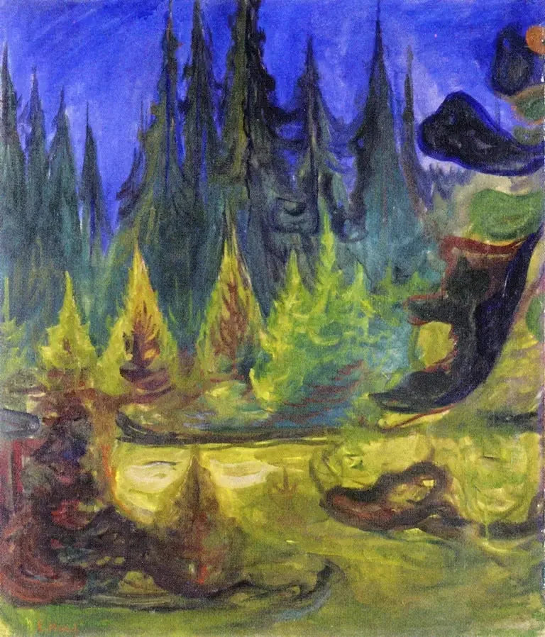 kuusimetsä - Edvard Munch