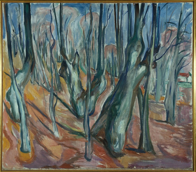 syksyinen lehmusmetsä - Edvard Munch