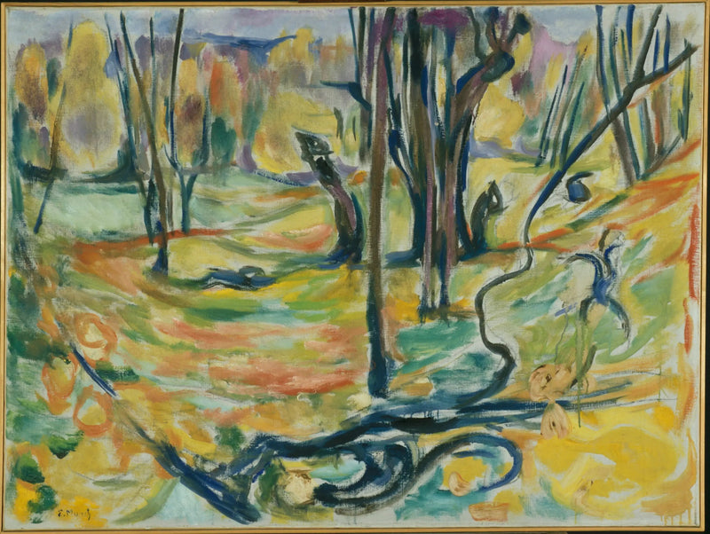 syksyinen vaahterametsä - Edvard Munch