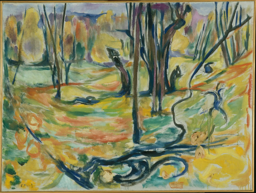 syksyinen vaahterametsä - Edvard Munch