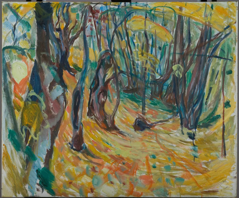 syksyinen vaahterametsä - Edvard Munch