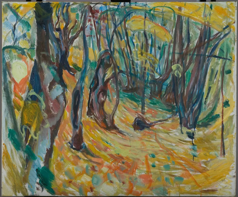 syksyinen vaahterametsä - Edvard Munch