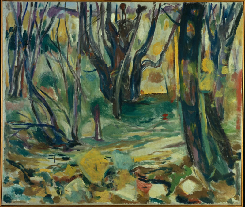 syksyinen vaahterametsä - Edvard Munch