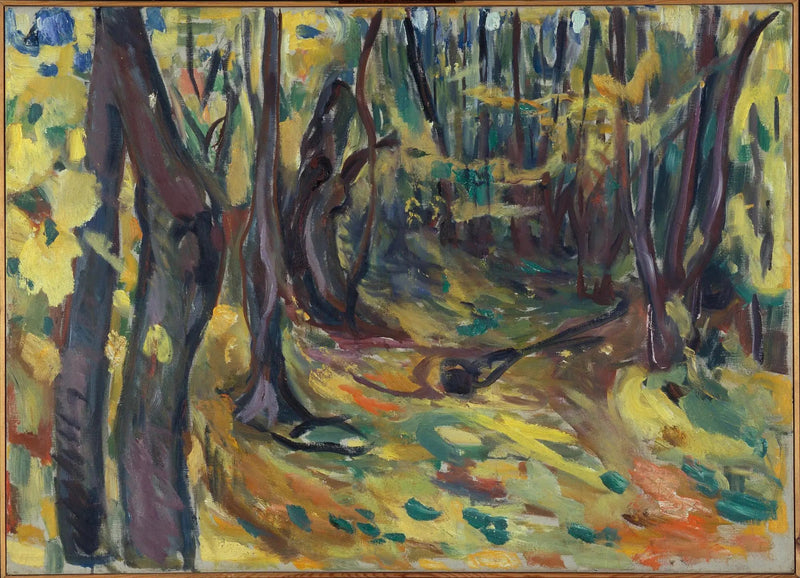 syksyinen vaahterametsä - Edvard Munch