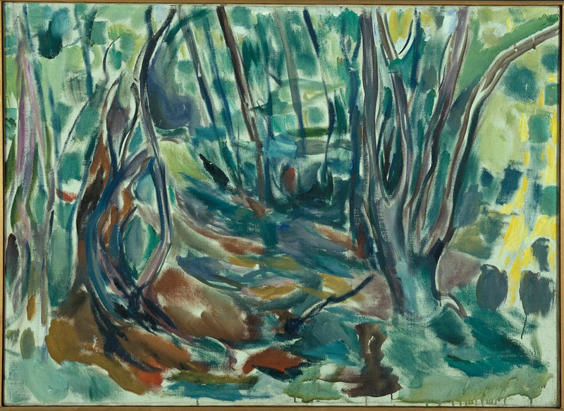 kesäkuun lehmusmetsä - Edvard Munch