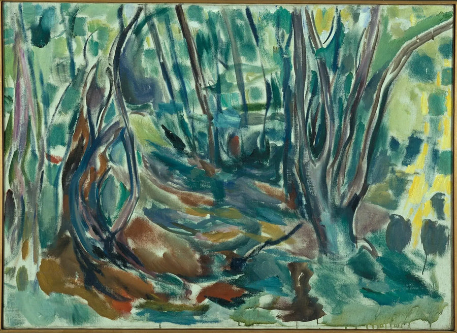 kesäkuun lehmusmetsä - Edvard Munch