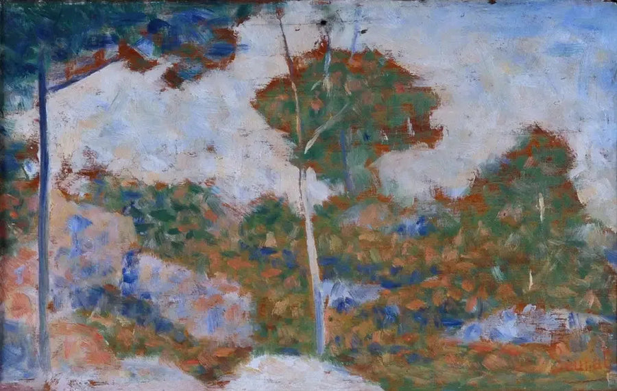 Barbizonin metsä syksyllä - Georges Seurat