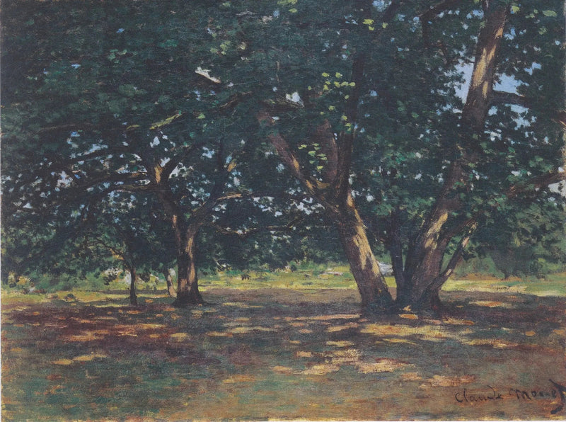 Fontainebleaun metsä - Claude Monet