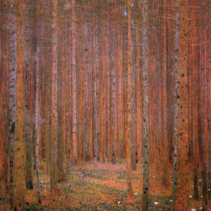 Kuusimetsä I - Gustav Klimt