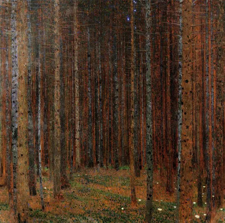 Kuusimetsä I - Gustav Klimt