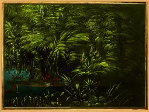 Lush forest at the edge of the Amazon - George Catlin
