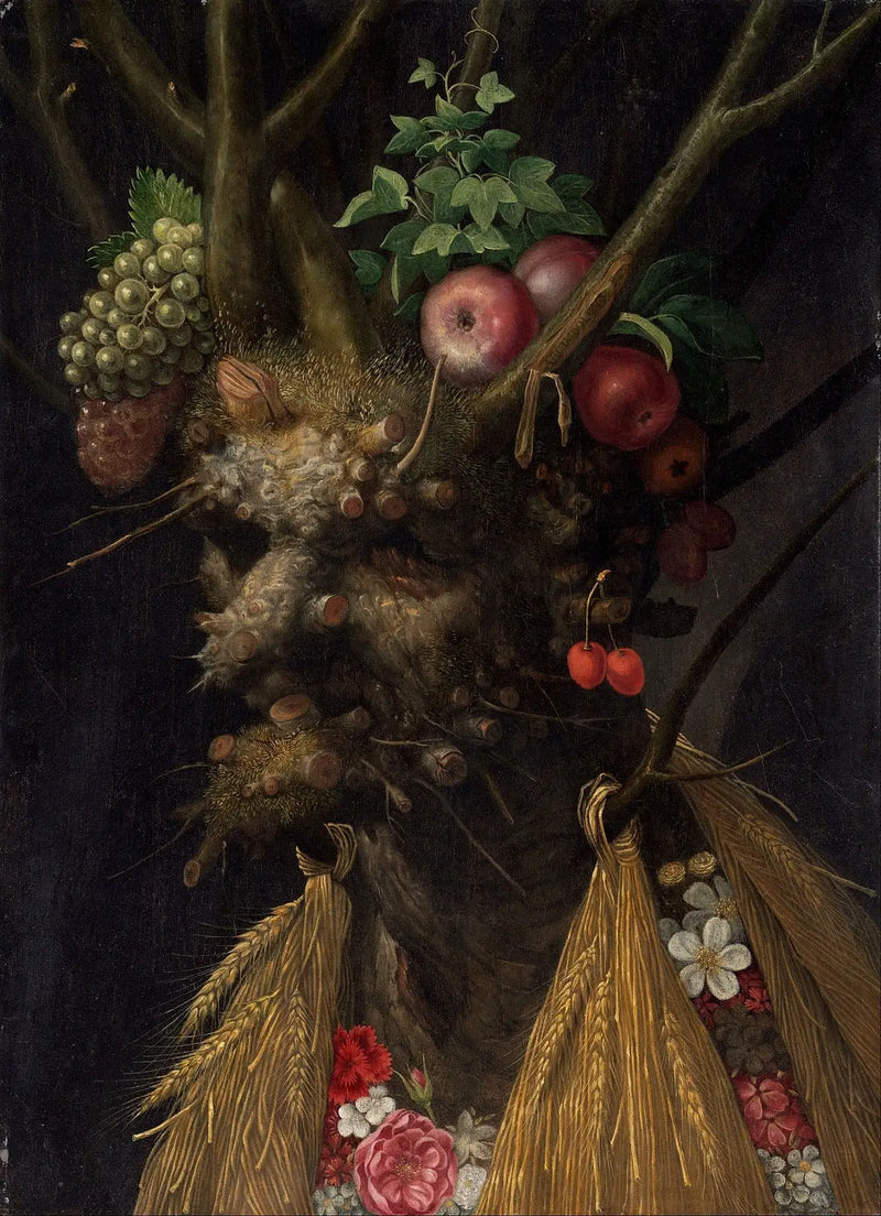 Neljä vuodenaikaa yhdessä päässä - Giuseppe Arcimboldo