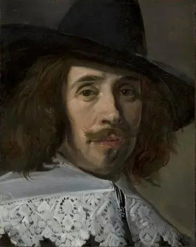 Muotokuvalehden fragmentti miehestä - Frans Hals