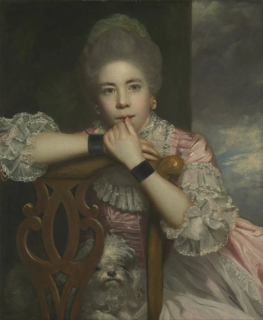 Frances Abington (s. Barton) roolissa Miss Prue William Congreve'n teoksessa "Love for Love" - Joshua Reynolds