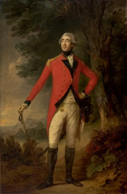 Francis Rawdon, 1er marquis de Hastings et 2e comte de Moira - Thomas Gainsborough image 1 copie peinte à la main à l’huile