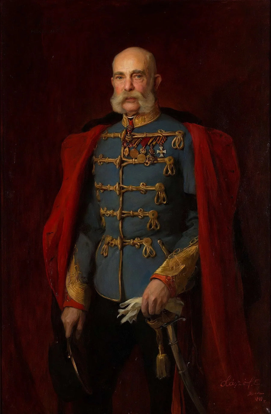 François-Joseph I husaarimarsalkan univormussa - Philip László