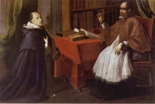 Fray Luis de Granada ja San Juan Crisóstomo - Francisco de Zurbarán