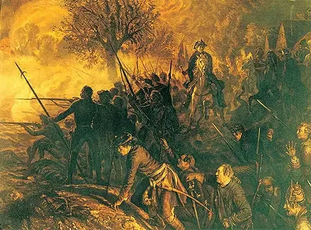 Frédéric et les siens à la bataille de Hochkirch - Adolph von Menzel