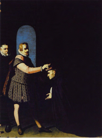 Velj. Fernando Yáñez kieltäytyy Tolentan arkkipiispan piiskurista - Francisco de Zurbarán