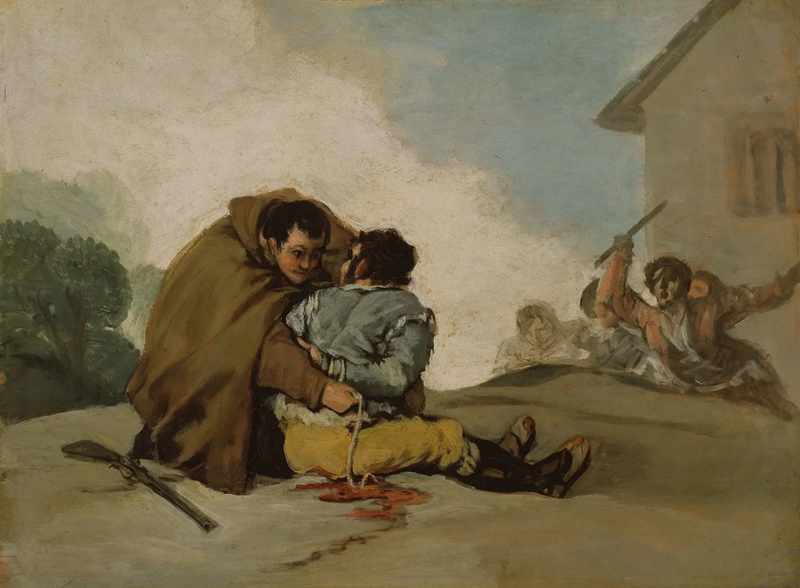 Veljeni Pedro sitoo El Maragaton köydellä - Francisco de Goya