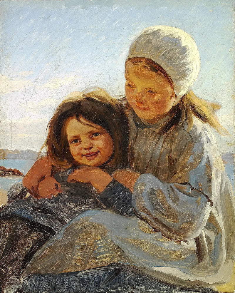 Veljet ja sisarukset. - Peder Severin Krøyer