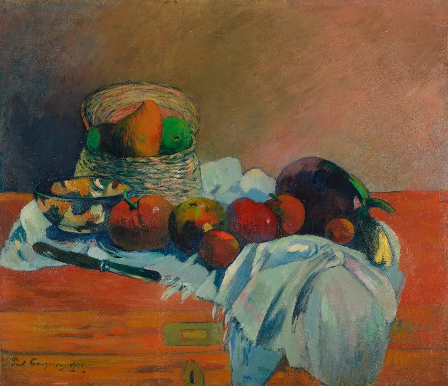 Hedelmät ja veitsi - Paul Gauguin