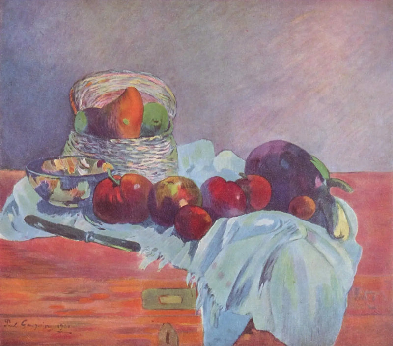 Hedelmät ja veitsi - Paul Gauguin