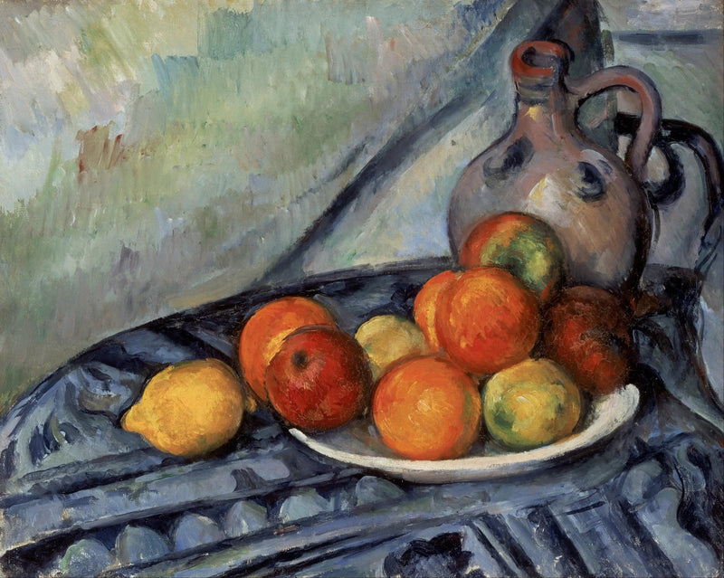 Hedelmät ja kannu - Paul Cézanne
