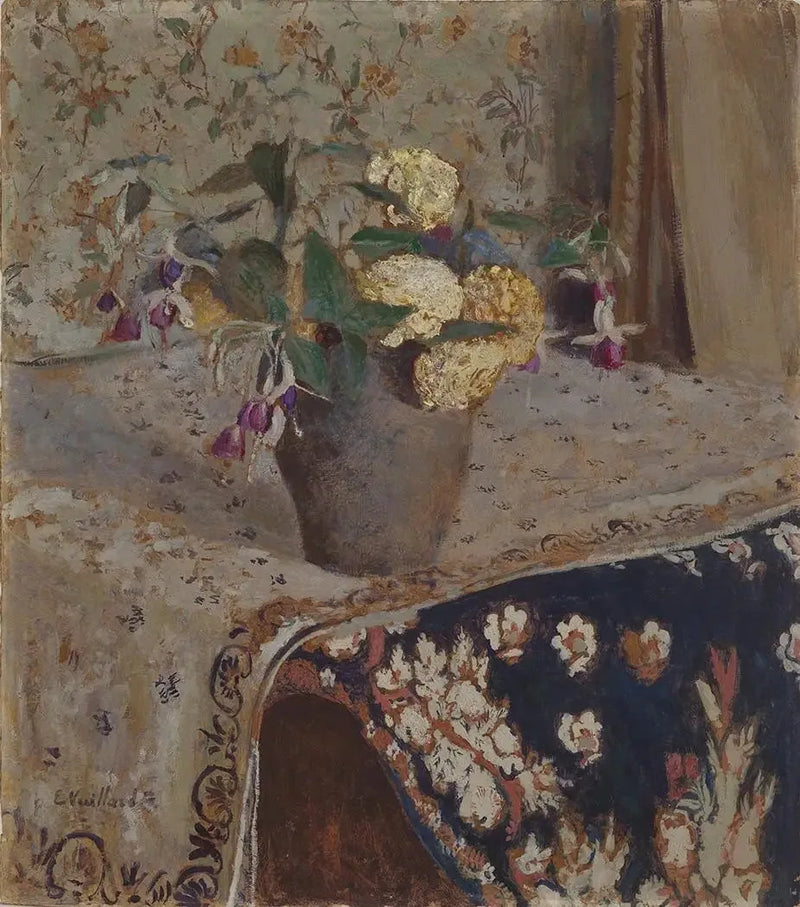 Fuksia ja kehäkukat - Édouard Vuillard