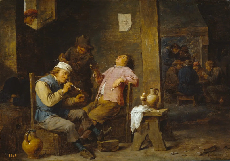 Tupakoitsijat ja juojat - David Teniers nuorempi